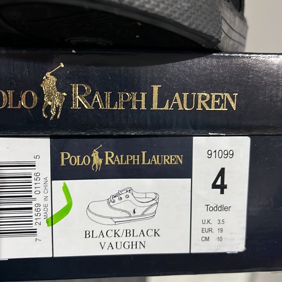 Polo Ralph Lauren Vaughn canvas boat shoes sneakers new Toddlers size 4 - Picture 9 of 9